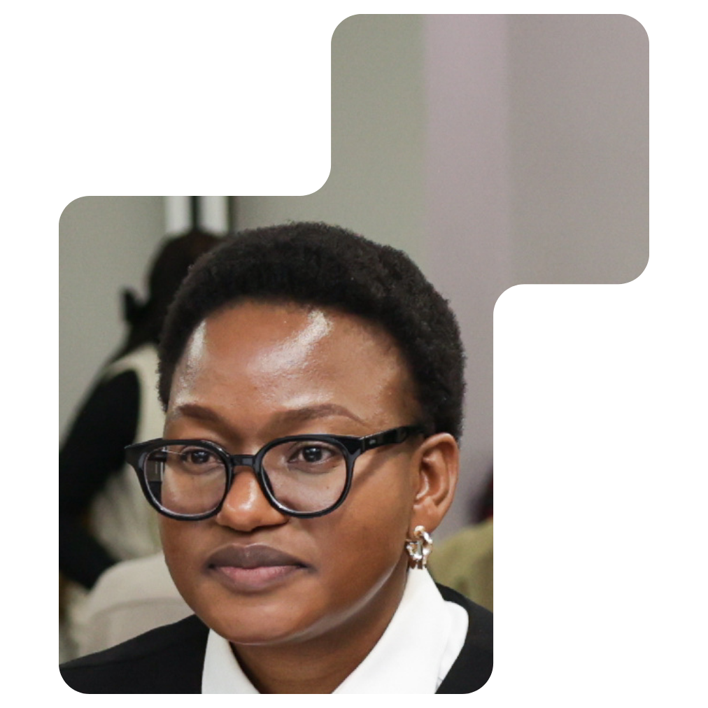 Portrait of Lerato Mokalapa, CEO of eduSYMS